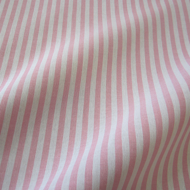 Stoff Baumwolle Rosa Wei Streifen 4mm Gestreift Durchgewebt 0 5 