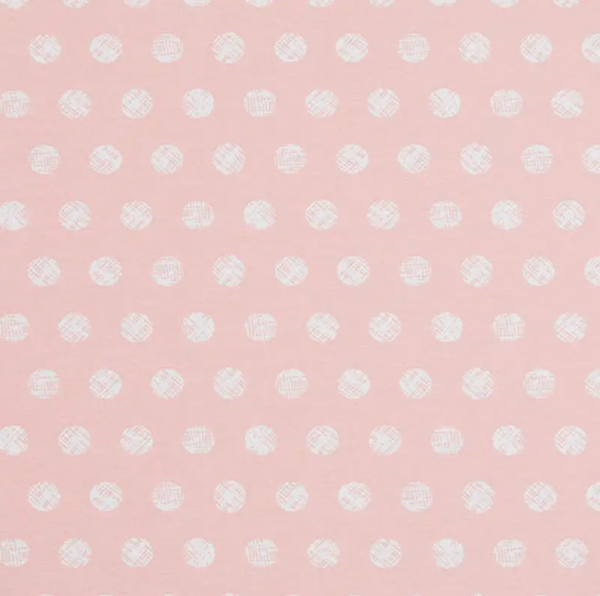 Stoff Meterware Baumwolle pflegeleicht "Rose Dots" Punkte weiß rosa 0,5