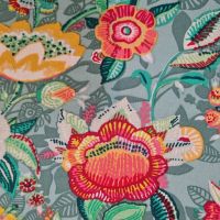 Stoff Viskose "Encanto" grün bunt Blumen Kleiderstoff 0,5 Stoff Viskose "Encanto" grün bunt Blumen Kleiderstoff 0,5
