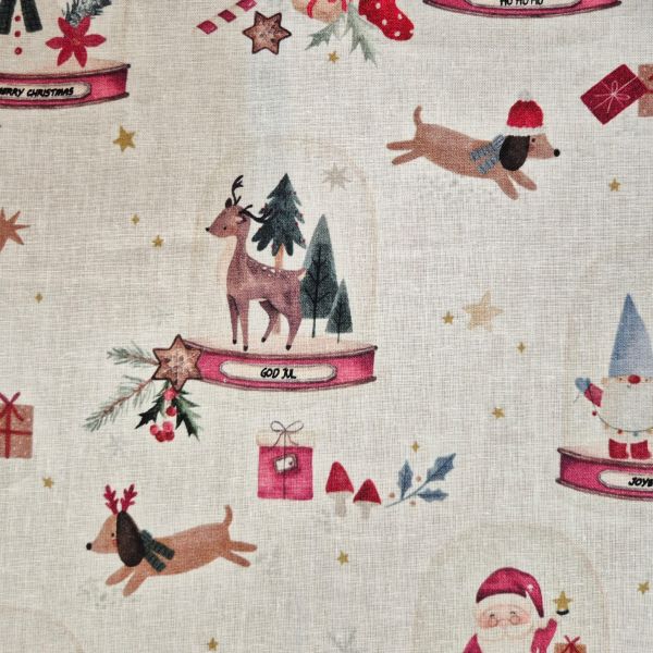 Stoff Meterware Baumwolle "Skizzenbuch" Winter Weihnachten 0,5