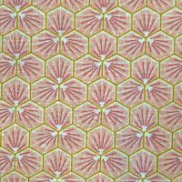 Stoff beschichtet Baumwolle "Riad rose" Wabenblumen hellrosa 0,5 Stoff beschichtet Baumwolle "Riad rose" Wabenblumen hellrosa 0,5