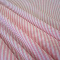 Stoff Baumwolle rosa weiß Streifen 4mm gestreift durchgewebt 0,5 Stoff Baumwolle rosa weiß Streifen 4mm gestreift durchgewebt 0,5