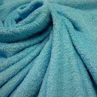 Stoff Meterware Baumwolle Frotté Frottee aqua poolblau azur weich stabil 0,5 Ökotex100 Stoff Meterware Baumwolle Frotté Frottee aqua poolblau azur weich stabil 0,5 Ökotex100
