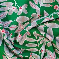 Stoff Viskose "Australis" Bottegagrün Blätter Weiss Grau Rot Kleiderstoff 0,5 Stoff Viskose "Australis" Bottegagrün Blätter Weiss Grau Rot Kleiderstoff 0,5