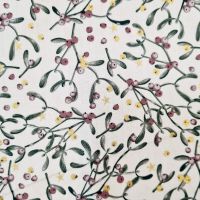Stoff Baumwolle "Ida" creme Mistelzweige Advent Weihnachten 0,5 Weihnachtsstoff Stoff Baumwolle "Ida" creme Mistelzweige Advent Weihnachten 0,5 Weihnachtsstoff