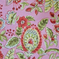 Stoff Baumwolle beschichtet "Athena" rosa bunt provencale Wachstuch 0,5 Stoff Baumwolle beschichtet "Athena" rosa bunt provencale Wachstuch 0,5