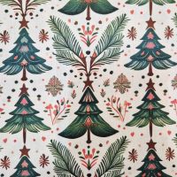 Stoff Meterware Baumwolle "Christbaum" Nostalgie Weihnachten Digitaldruck 0,5 Stoff Meterware Baumwolle "Christbaum" Nostalgie Weihnachten Digitaldruck 0,5