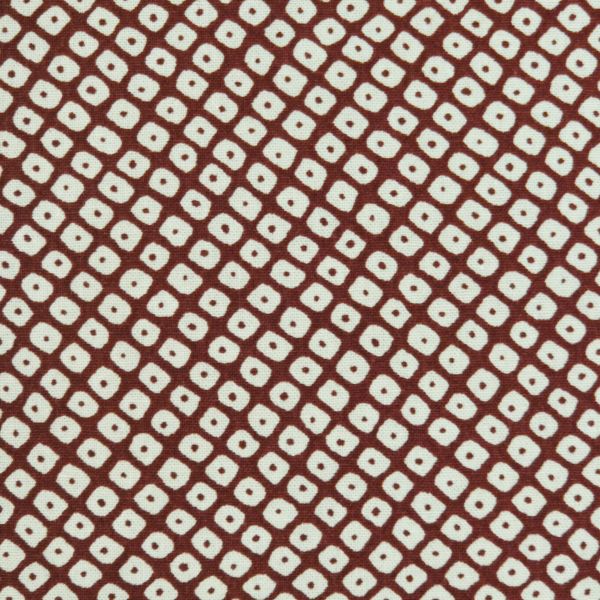 Stoff Baumwolle "Shibori" rot beige Japan 0,5