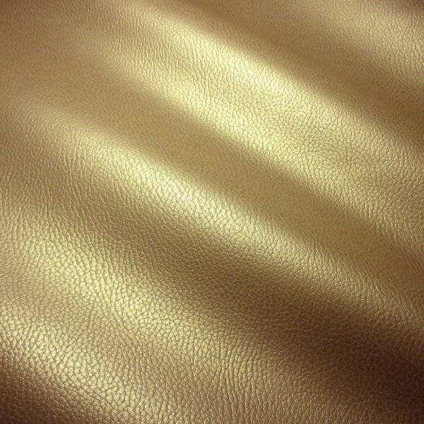 Meterware Kunstleder Nappa gold Möbelbezug Taschen 0,5