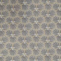 Stoff beschichtet Baumwolle "Riad hellgrau" Wabenblumen 0,5 Stoff beschichtet Baumwolle "Riad hellgrau" Wabenblumen 0,5