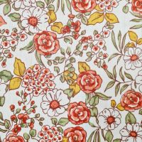 Stoff Meterware Baumwollstoff "Margot" Rosen Blumen 0,5 Stoff Meterware Baumwollstoff "Margot" Rosen Blumen 0,5