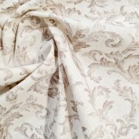 Vorschau: Stoff Baumwolle "Palais" weiss taupe Ornamente nostalgisch Digitaldruck Leinenoptik 0,5 Vorschau: Stoff Baumwolle "Palais" weiss taupe Ornamente nostalgisch Digitaldruck Leinenoptik 0,5