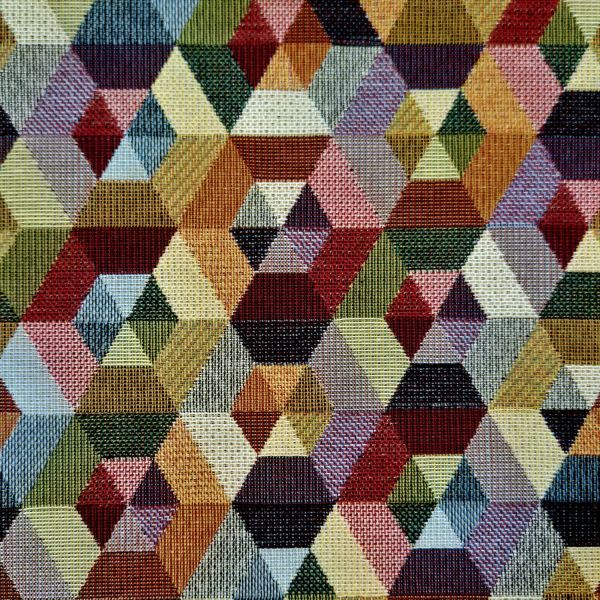 Stoff Gobelin Jacquard "Kaleidoskop" Taschenstoff Dekostoff geometrisch 0,5