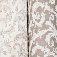 Vorschau: Stoff Baumwolle "Palais" taupe weiss Ornamente nostalgisch Digitaldruck Leinenoptik 0,5 Vorschau: Stoff Baumwolle "Palais" taupe weiss Ornamente nostalgisch Digitaldruck Leinenoptik 0,5