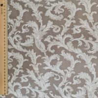 Vorschau: Stoff Baumwolle "Palais" taupe weiss Ornamente nostalgisch Digitaldruck Leinenoptik 0,5 Vorschau: Stoff Baumwolle "Palais" taupe weiss Ornamente nostalgisch Digitaldruck Leinenoptik 0,5