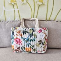 Velourstasche "Emmy" Einkaufstasche Shopper creme bunt Velourstasche "Emmy" Einkaufstasche Shopper creme bunt