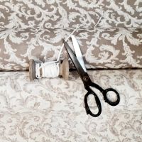 Vorschau: Stoff Baumwolle "Palais" taupe weiss Ornamente nostalgisch Digitaldruck Leinenoptik 0,5 Vorschau: Stoff Baumwolle "Palais" taupe weiss Ornamente nostalgisch Digitaldruck Leinenoptik 0,5