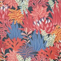 Stoff Viskose Tamari" Blätter exotisch bunt 0,5 Stoff Viskose Tamari" Blätter exotisch bunt 0,5