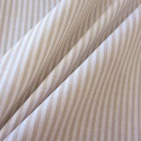 Stoff Baumwolle beige weiß Streifen 4mm gestreift durchgewebt 0,5 Stoff Baumwolle beige weiß Streifen 4mm gestreift durchgewebt 0,5