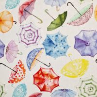 Stoff Baumwolle "Carnaby Street" Regenschirme Digitaldruck Leinenoptik 0,5 Stoff Baumwolle "Carnaby Street" Regenschirme Digitaldruck Leinenoptik 0,5