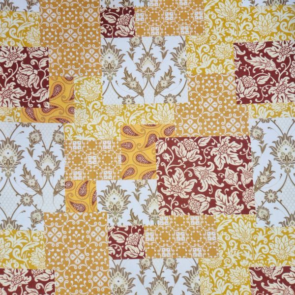 Stoff Meterware Baumwolle Voile "Ibiza" gelb Kleiderstoff 0,5