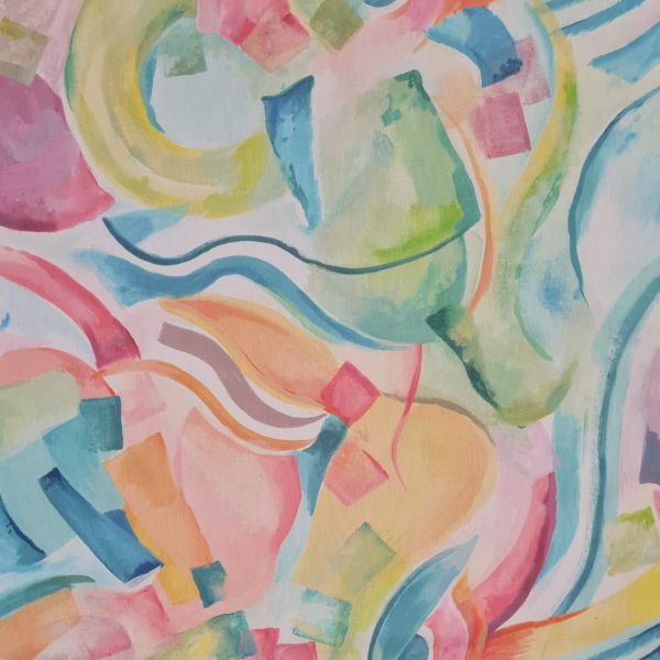 Stoff Baumwolle "Allegro" Kunst pastell abstrakt 0,5
