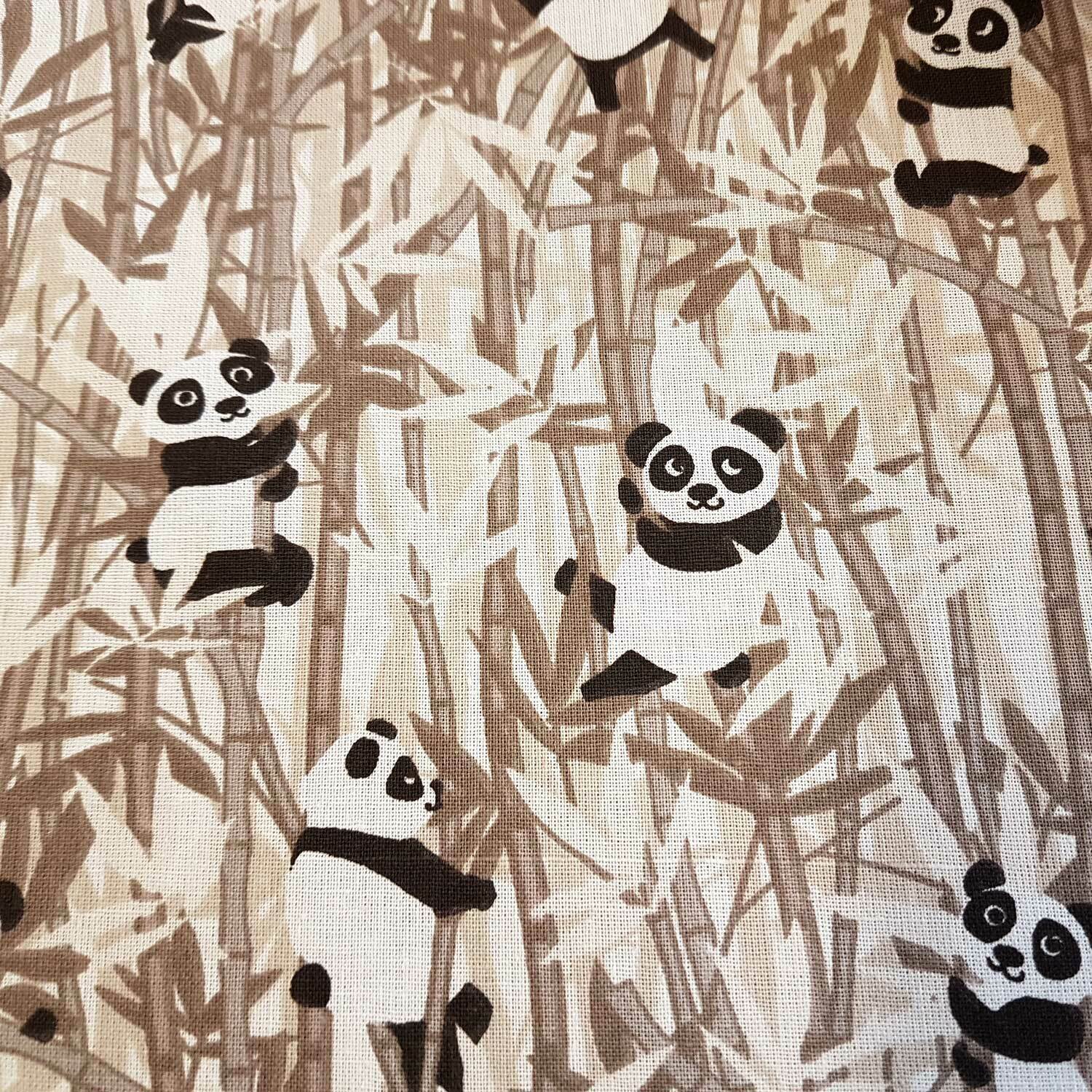 Preis=0,5m Baumwollstoff Panda mintgrün Kinderstoffe 