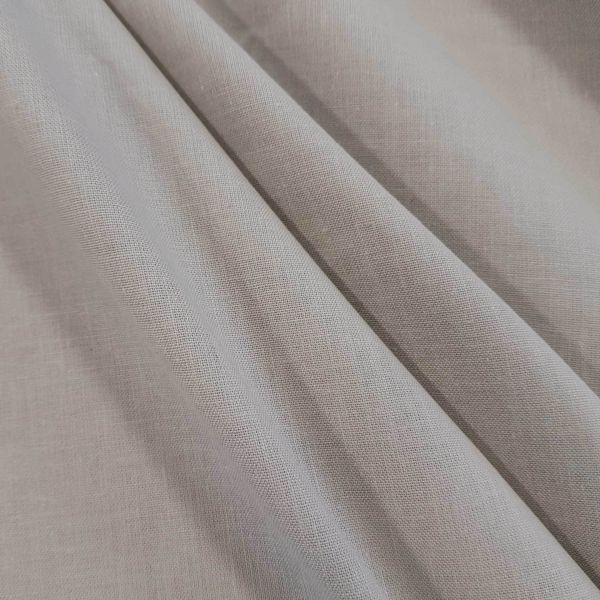 Stoff Baumwolle Fahnentuch taupe uni