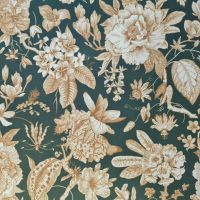 Stoff Meterware Dekosamt "Pivoine" Velours Velvet Moosgrün Ecru Messing 0,5 Stoff Meterware Dekosamt "Pivoine" Velours Velvet Moosgrün Ecru Messing 0,5