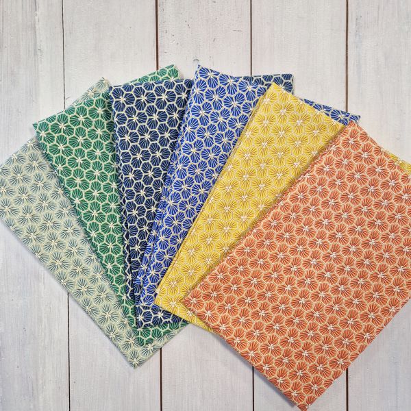 Stoffpaket "Riad" Quilten Patchwork Geschenkverpackung 6 Stücke a 50cm x 80cm