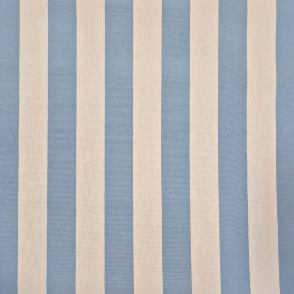 Meterware Outdoorstoff gestreift Himmelblau weiß Markise 0,5