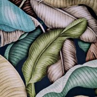 Stoff Baumwolle "Big Leaves" Blätter Digitaldruck 0,5 Stoff Baumwolle "Big Leaves" Blätter Digitaldruck 0,5