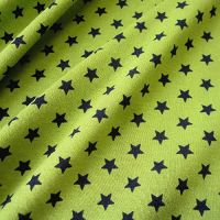 Stoff Baumwolle Jersey Sterne kiwi marine 0,5 Stoff Baumwolle Jersey Sterne kiwi marine 0,5