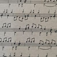 Stoff Meterware Baumwolle "Noten" pflegeleicht natur Musiknoten 0,5 Stoff Meterware Baumwolle "Noten" pflegeleicht natur Musiknoten 0,5