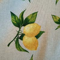 Stoff Baumwollstoff natur Zitronen gelb 0,5 Stoff Baumwollstoff natur Zitronen gelb 0,5
