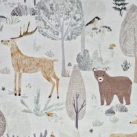 Stoff Meterware Baumwolle "Bilderbuch Waldgeflüster" digital Kinderstoff 0,5 Stoff Meterware Baumwolle "Bilderbuch Waldgeflüster" digital Kinderstoff 0,5