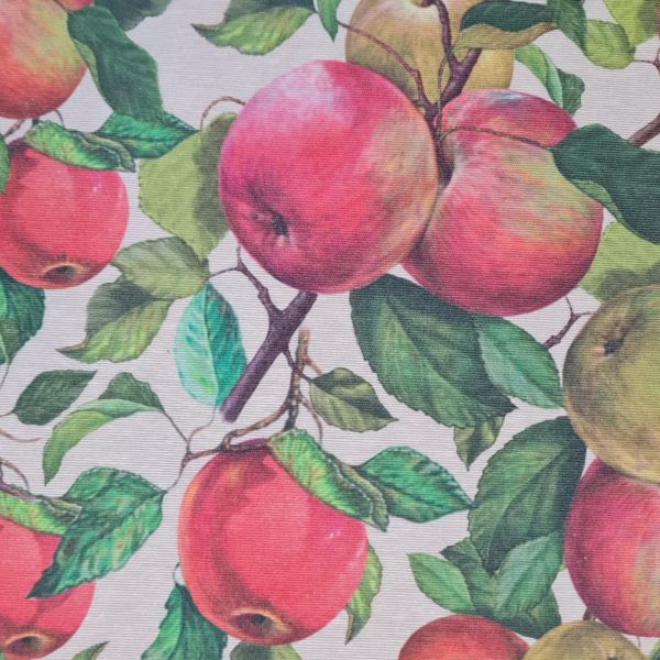 Stoff Meterware beschichtet "Garbo" Apfel nostalgisch 0,5