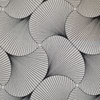 Stoff Baumwolle beschichtet "York" schwarz weiss abstrakt Grafik Wachstuch 0,5 Stoff Baumwolle beschichtet "York" schwarz weiss abstrakt Grafik Wachstuch 0,5