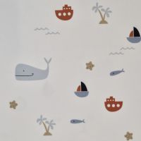 Stoff Meterware Jersey Badeanzugstoff "Wal" ecru SF50 recycled Polyester 0,5 Stoff Meterware Jersey Badeanzugstoff "Wal" ecru SF50 recycled Polyester 0,5